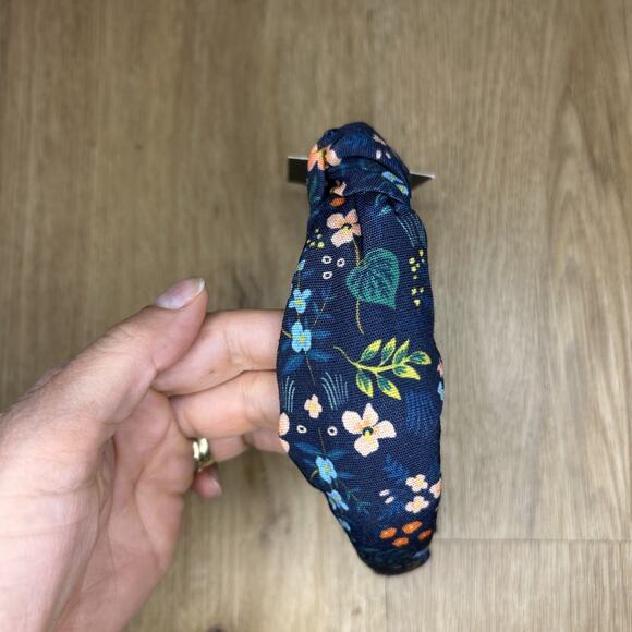 *NEW* Rifle Paper Co. Kids Headband Knotted Blue Floral Wildwood Boho Casual - Picture 3 of 4